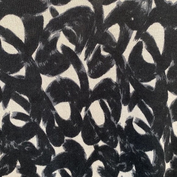 Garnet Hill Silk Cotton Short Sleeve Knit Geo Printed Mini Dress Lightweight - Picture 3 of 11